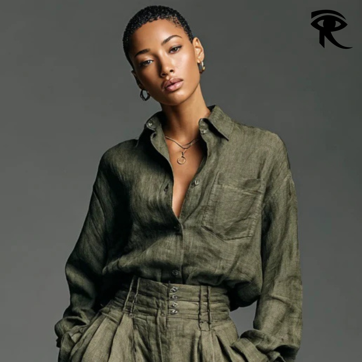 2026 New French Milan Fashion Women's Shirts and Trousers Two-piece Set Cardigan Long-Sleeved Shirt Loose Elegant Retro Women Two Piece Pants Des