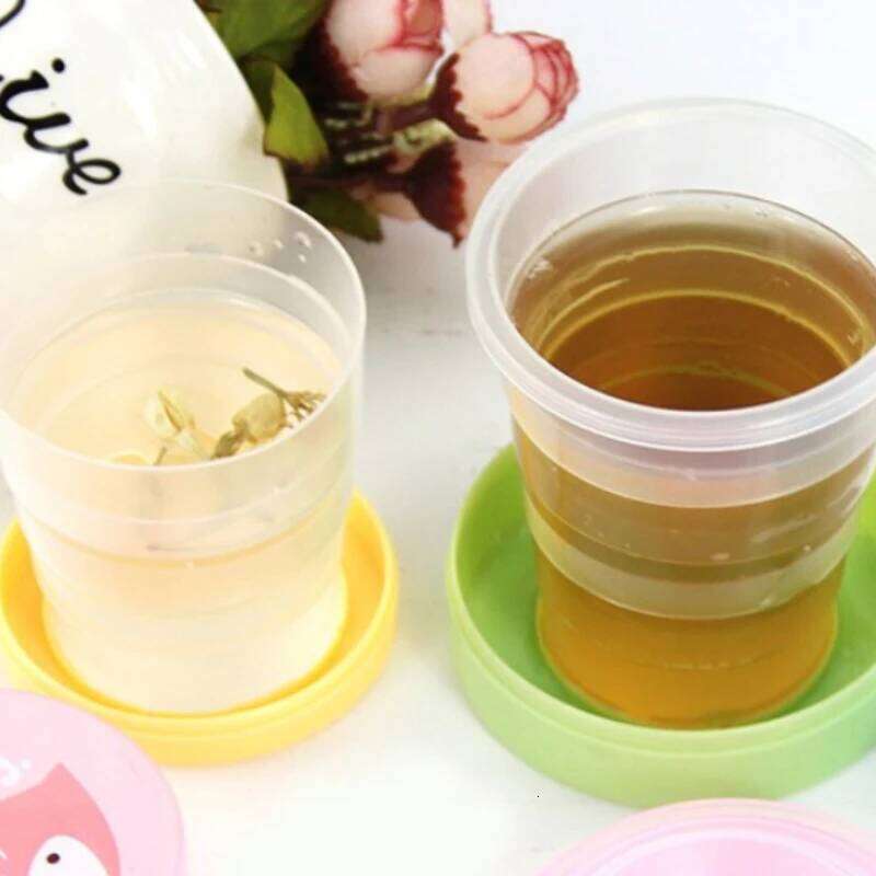 Portable Collapsible Water Cup Travel Outdoor Crion Cartoon Staing Convenient Handheld Creativity Scalable Cute Plastic Bottle Z260314