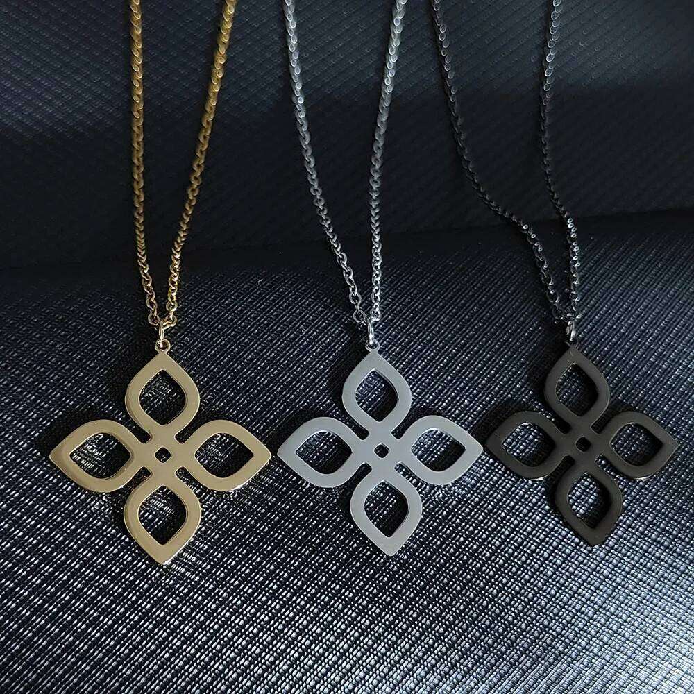 Stainless Steel for Women Man r's Cr Gold Color Pendant Necklace Engagement Jewelry H260312