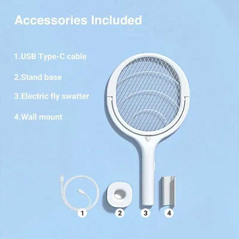 5 in1 Mosquito Killer Lamp Multicunctional Angle Adjustable Bug 2 in1 Mosquito Swatter Electric USB Rechargeable Fly Bat Swatter H260313