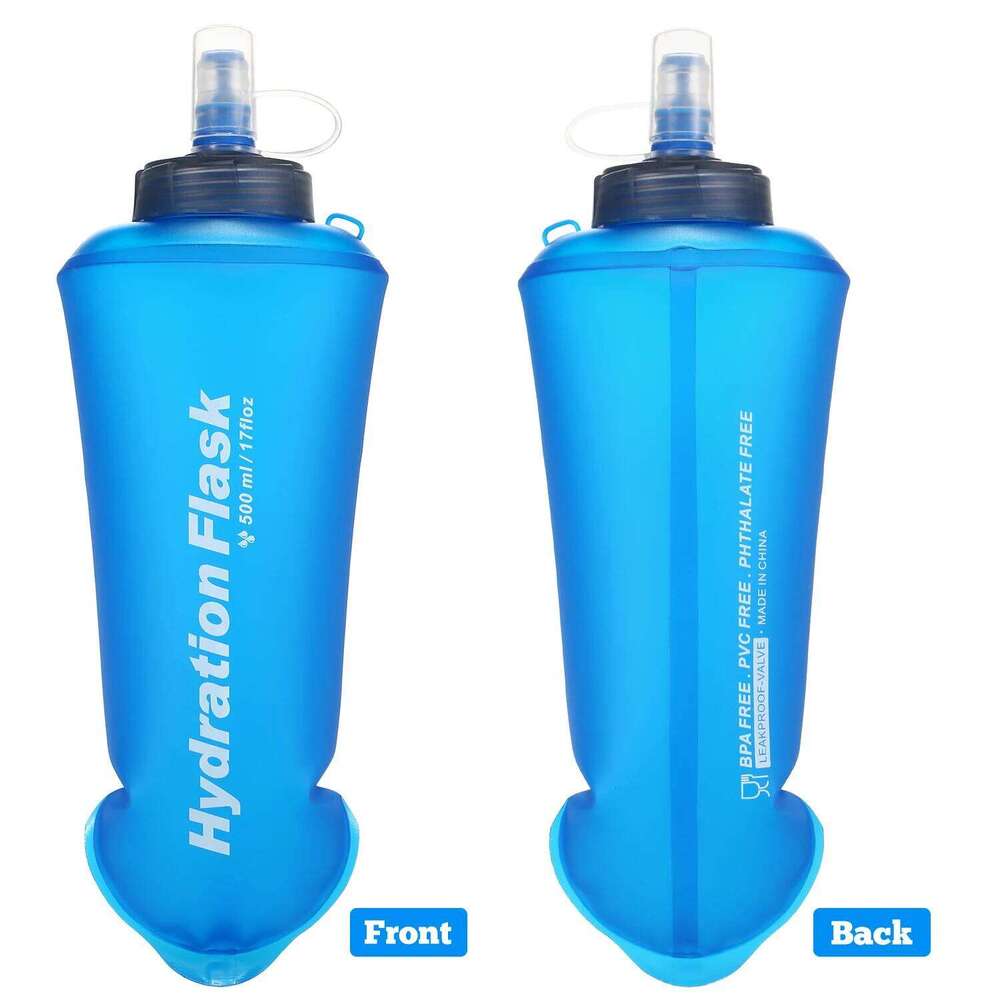 500ML Soft Collapsible TPU Water Bottle for Running Hiking Cycling Climbing Z260313