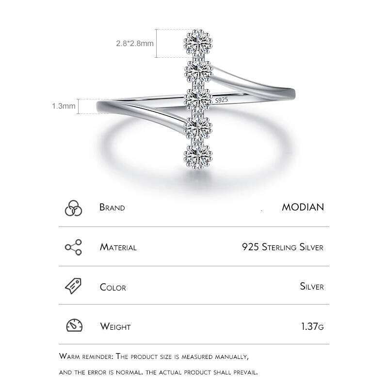 MODIAN Authentic 925 Sterling Silver Fashion Delicate Finger Rings For Women Wedding Engagement Fine Jewelry Anel Accessories H260312