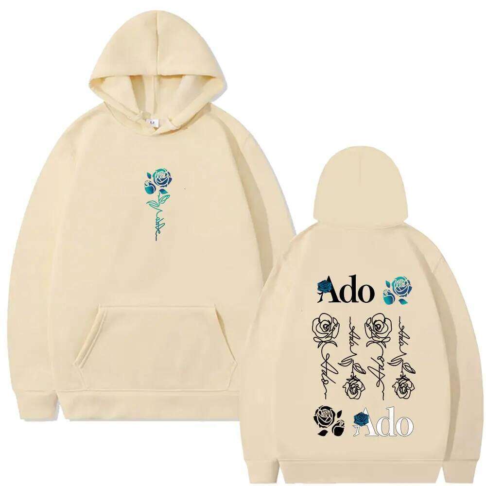 Ado World Tour Hibana Print Hoodies Urban Fashion Autumn and Winter Casual Trend Long Sleeve Pullover Men's Sweatshirt Z260314