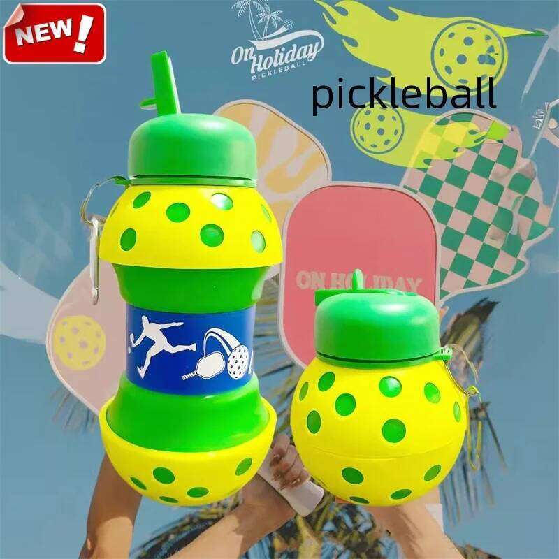 Fold Camping Cups Mug Outdoor Sports Basketball Football Tennis Golf School Leakproof Portable Kids Water Bottle Z260314