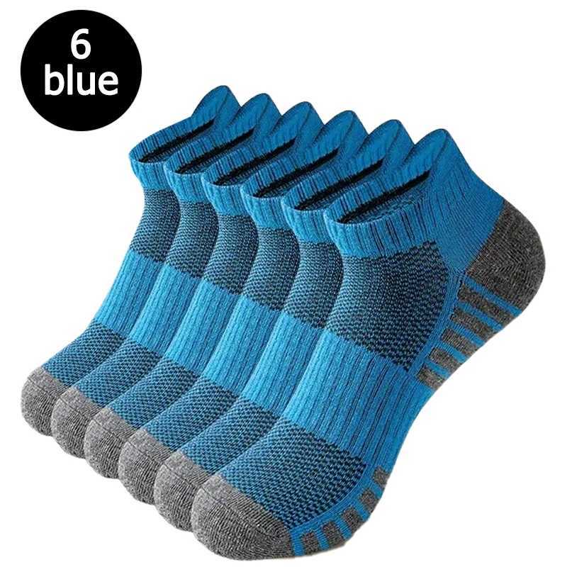 6/12 pairs of anti odor and sweat absorbing mesh breathable socks suitable for running outdoor sports mens and womens socks D260313