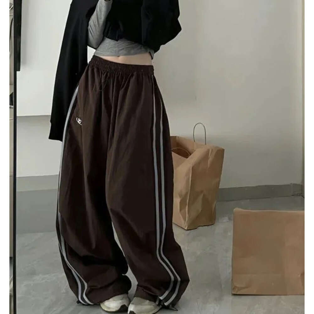 Y2K retro womens loose pants with oversized hip-hop pockets and fashionable products casual office ladies bags Trousers Z260312