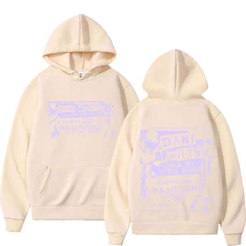 Rock Band Dani Martin Tour Album 2025 Vintage Hoodies Men's Hip Hop Gothic Long Sleeve Sweatshirt Fashion Oversized Fleece Hoody Z260315