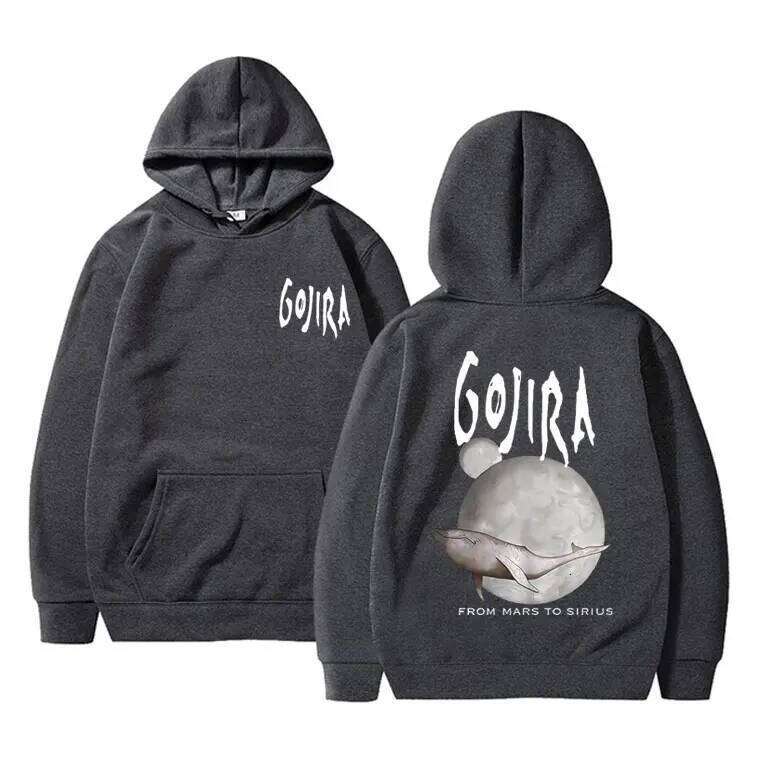 France Metal Band Gojira From Mars To Sirius Flying Whales Music Album Graphic Hoodie Male Fashion Vintage Pullover Tracksuit Z260315