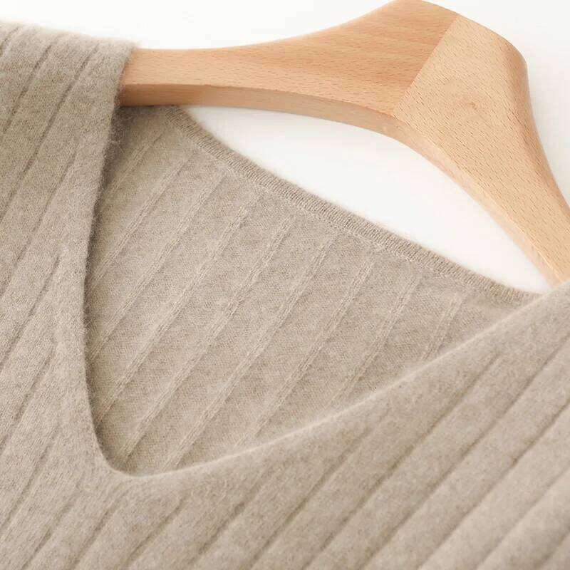 Autumn Winter Women's Long-sleeved 100% Merino Wool Soft Round Neck Cashmere Sweater Dress Temperament Fishtail Skirt Z260313