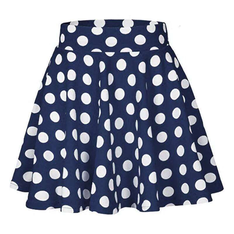 BAMBOOBOY Polka Dot Women Casual A-line Summer Korean Style Streetwear Sweet Folds Elegant Mini Skirts Z260314