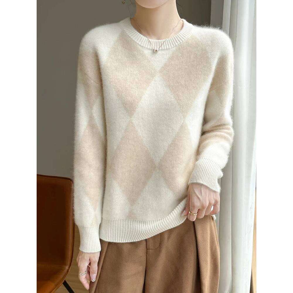 New Fashion Woman 100% Merino Wool Sweater Elegant Autumn Winter Female Knitted Pullover Long Sleeve Clothing Tops Ladies Jumper Z260313