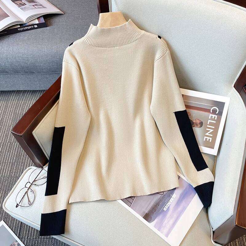 Turtleneck Winter Clothes 2025 Merino Kintting Cotton Cashmere Sweater Women Pullover Fall Female Pull Femme Z260313