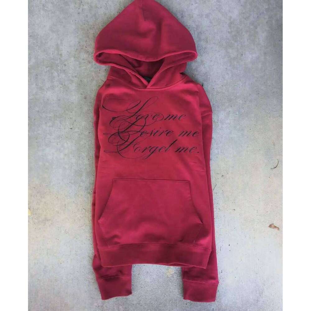 Y2K Winter American Retro Letter Print Hoodies Pullover High Street Fashion Casual Men And Women Commuting All-match Sweatshirts Z260314