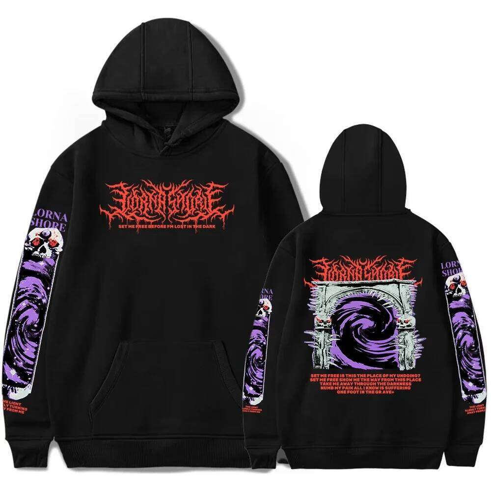 Symphonic Dead Core Band Lorna Shore Global Tour Mercah Hoodies Men Women Long Sleeve Pullovers Streetwear Hip Hop Sweatshirts Z260314