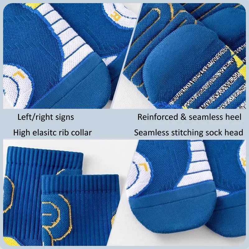 2 Pairs Professional Running Marathon Socks Men Large Size Basketball Badminton Tennis Socks Thickened Towel Bottom Sports Socks D260313