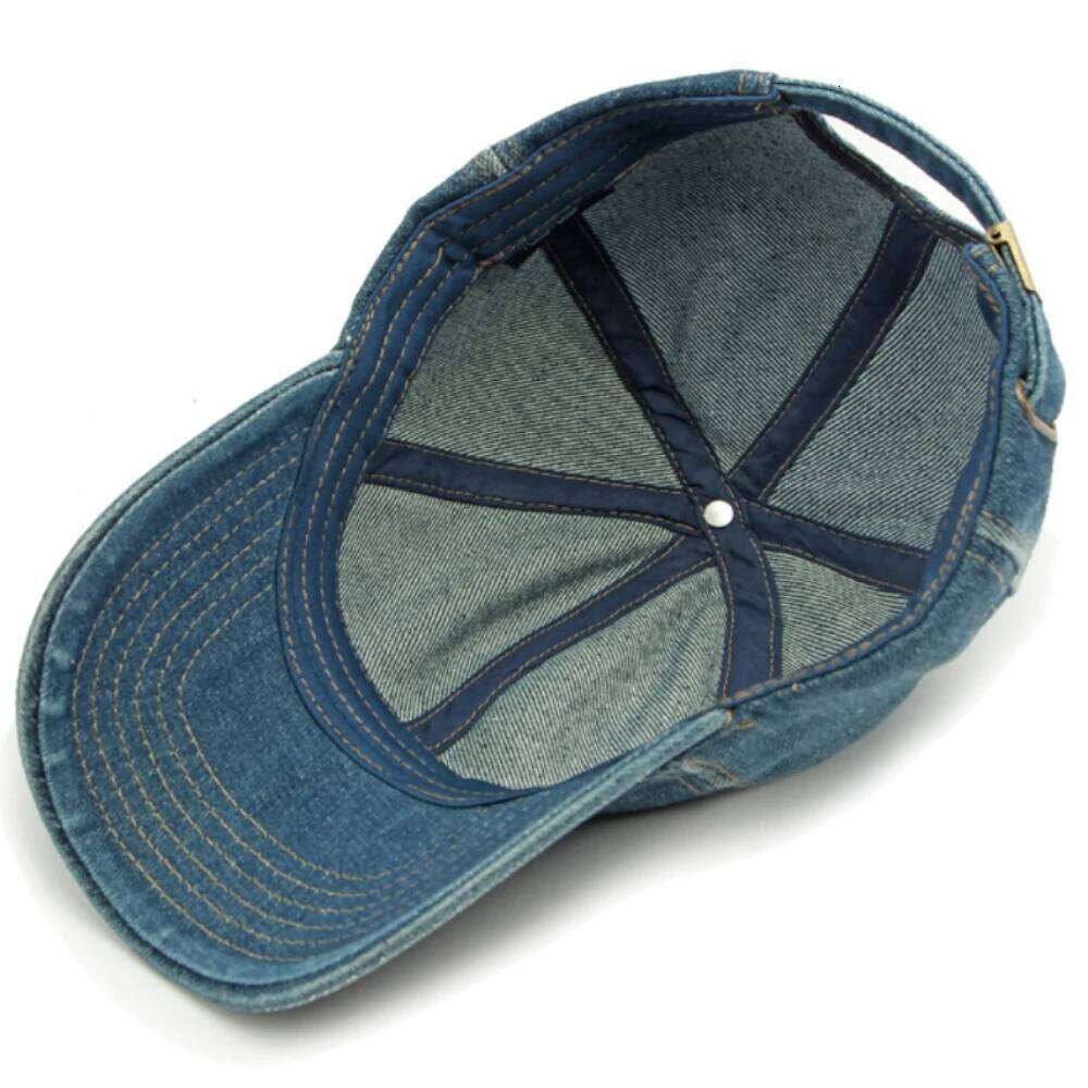 HT4751 Hat Spring Summer Denim Caps for Men Women 6 Panels Snapback Wash Cotton Male Female Adjustable Baseball Cap Z260313