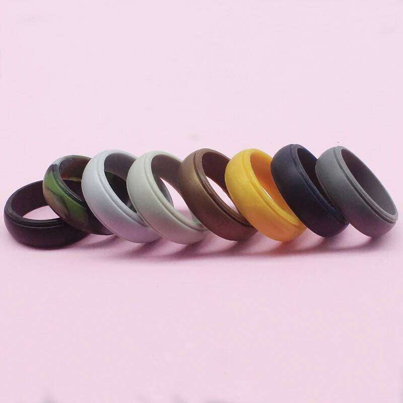 Rings Men Women Hypoallergenic Flexible Sports Antibacterial Silicone Finger Ring For Wedding Rubber Bands H260312
