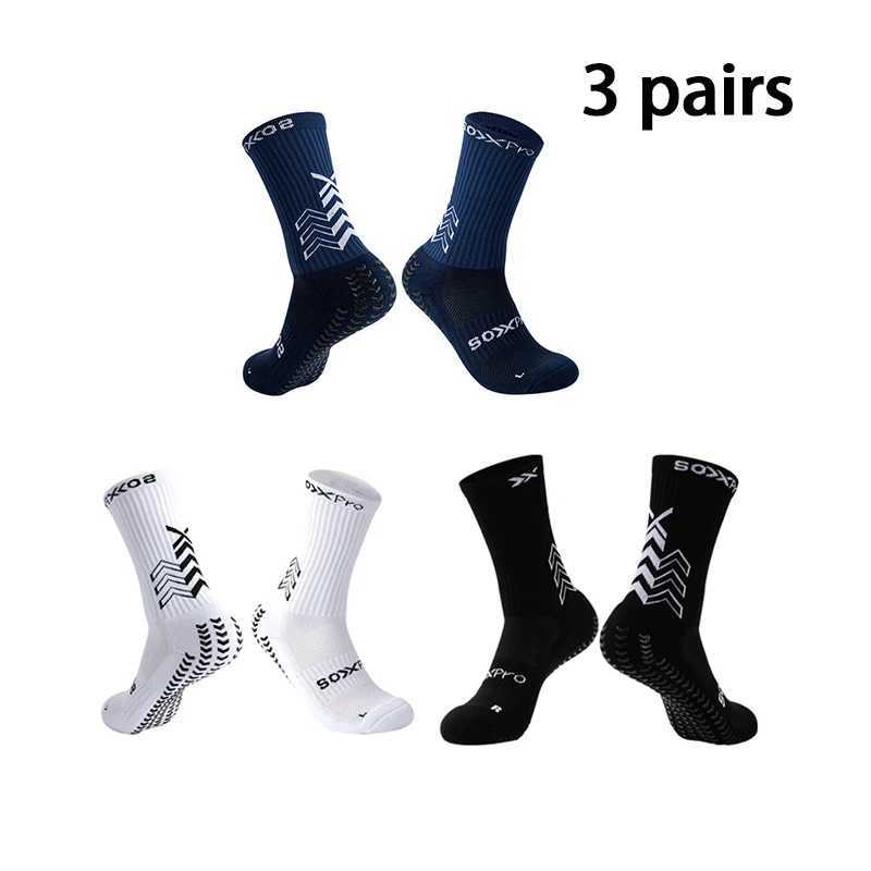 1/2/3 Pairs Soccer Socks Gym Socks Football Socks Men Women Non-slip Elastic Sport Grip Socks Floor Yoga Socks Cycling Socks D260313