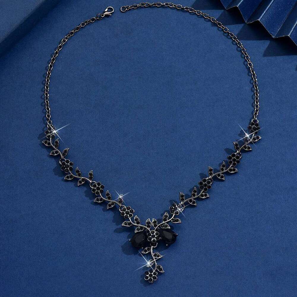 1PC Women's Fashion Trendy Water Drop Design Necklace Jewelry Suitable for Date, Party, Festival Gifts-2171 H260312