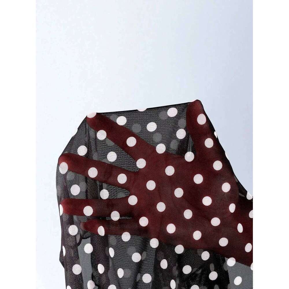 Black and white polka dot bikini set 26H0313