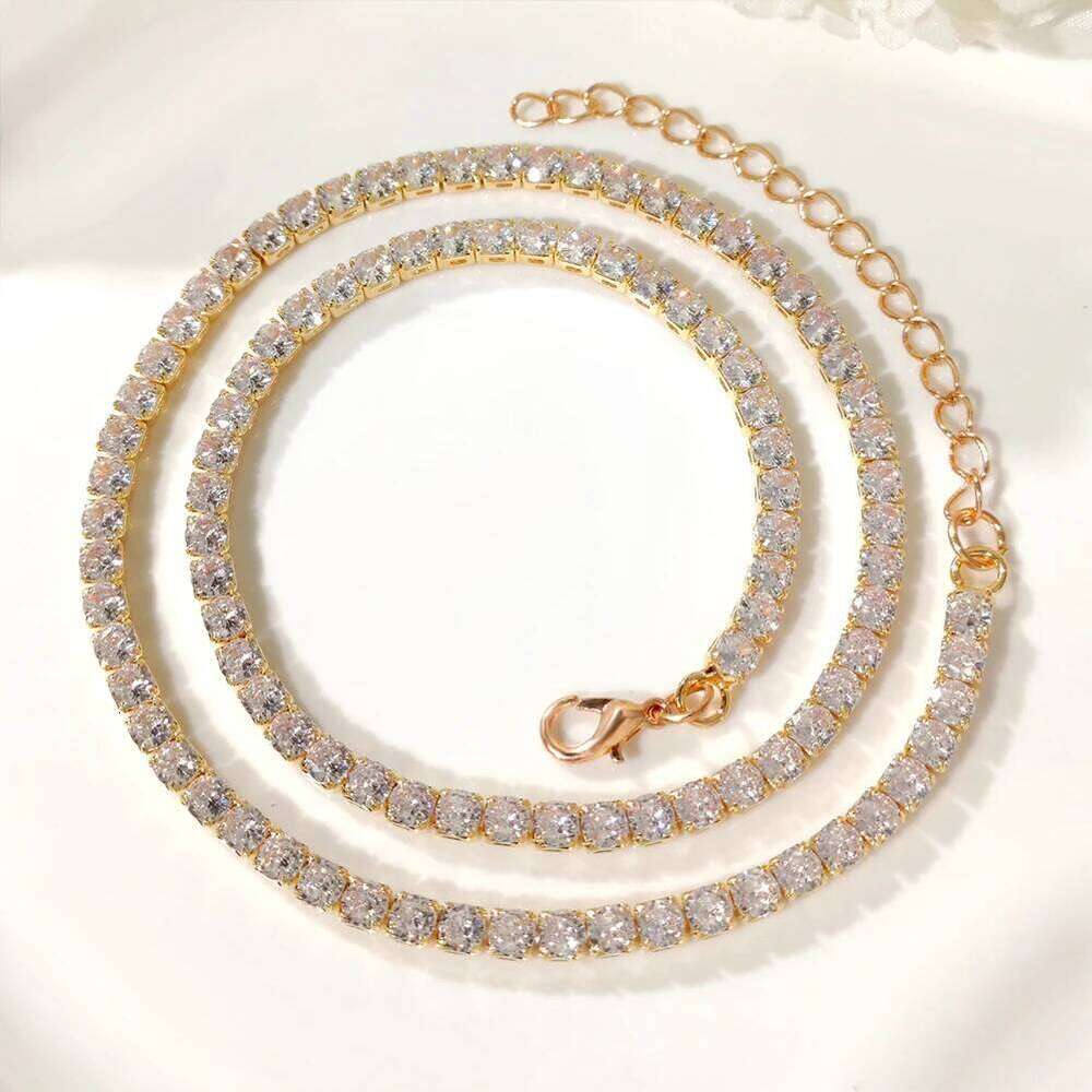 New Cursive Letters Cubic Zirconia Chain Intial Name Necklace Hip Hop Jewelry Gold Silver Color CZ 26 Alphabet Pendant Necklaces H260312