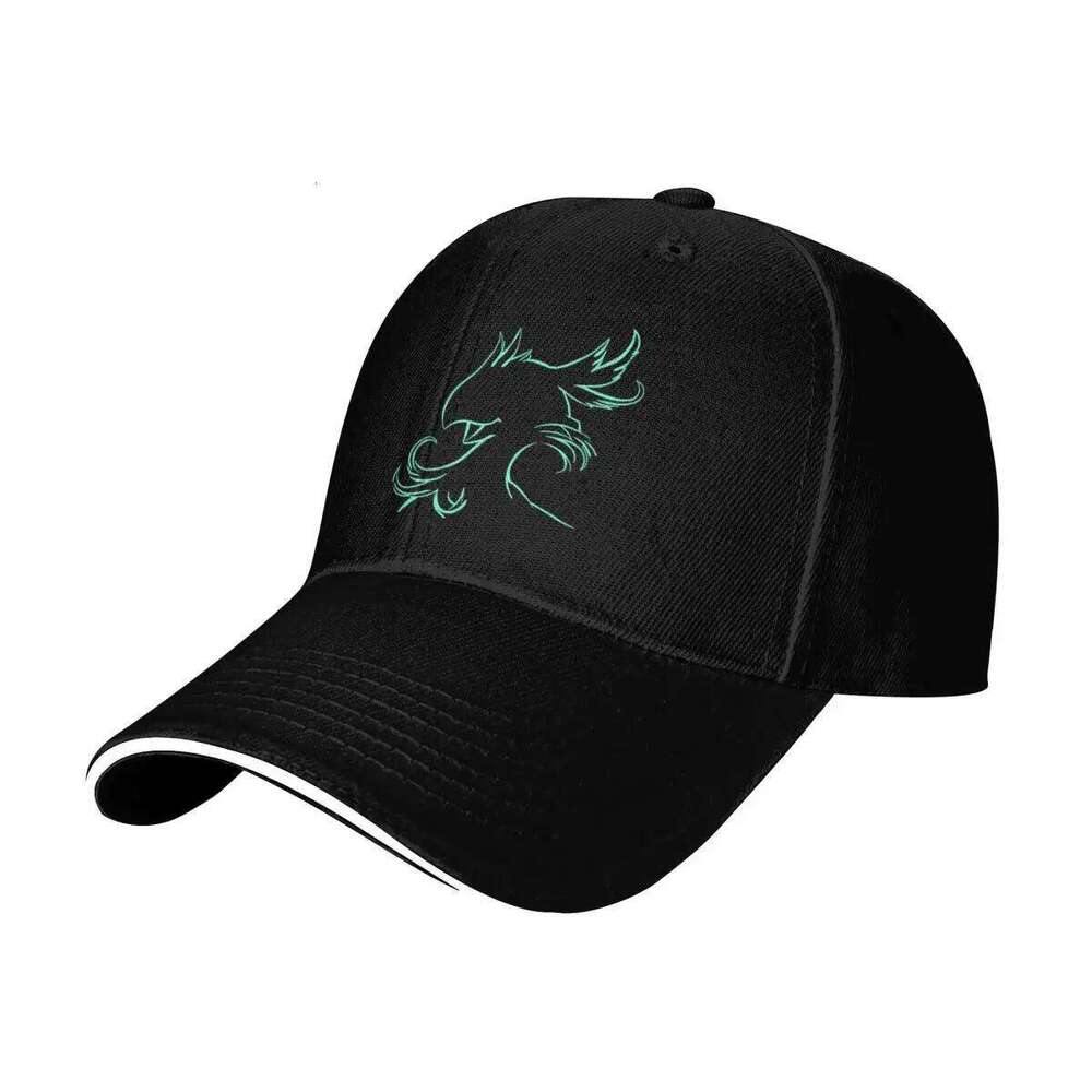 chocobo lineart Baseball Cap Streetwear Anime Hat Mountaineering Caps Male Women's Z260314