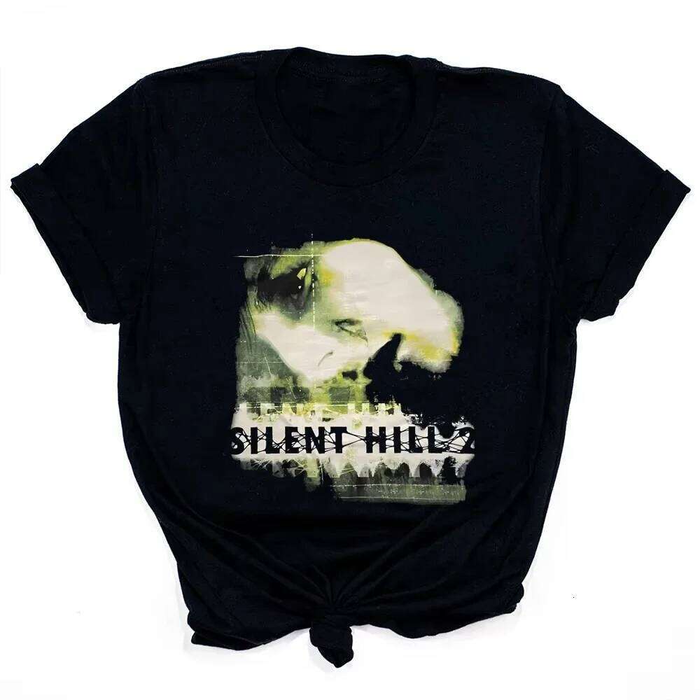 Silent Hill 2 Cotton Printed T Horror Men Women Casual Short Sleeve Round Neck Tee Shirt Gothic Retro Adult T-Shirts Z260314