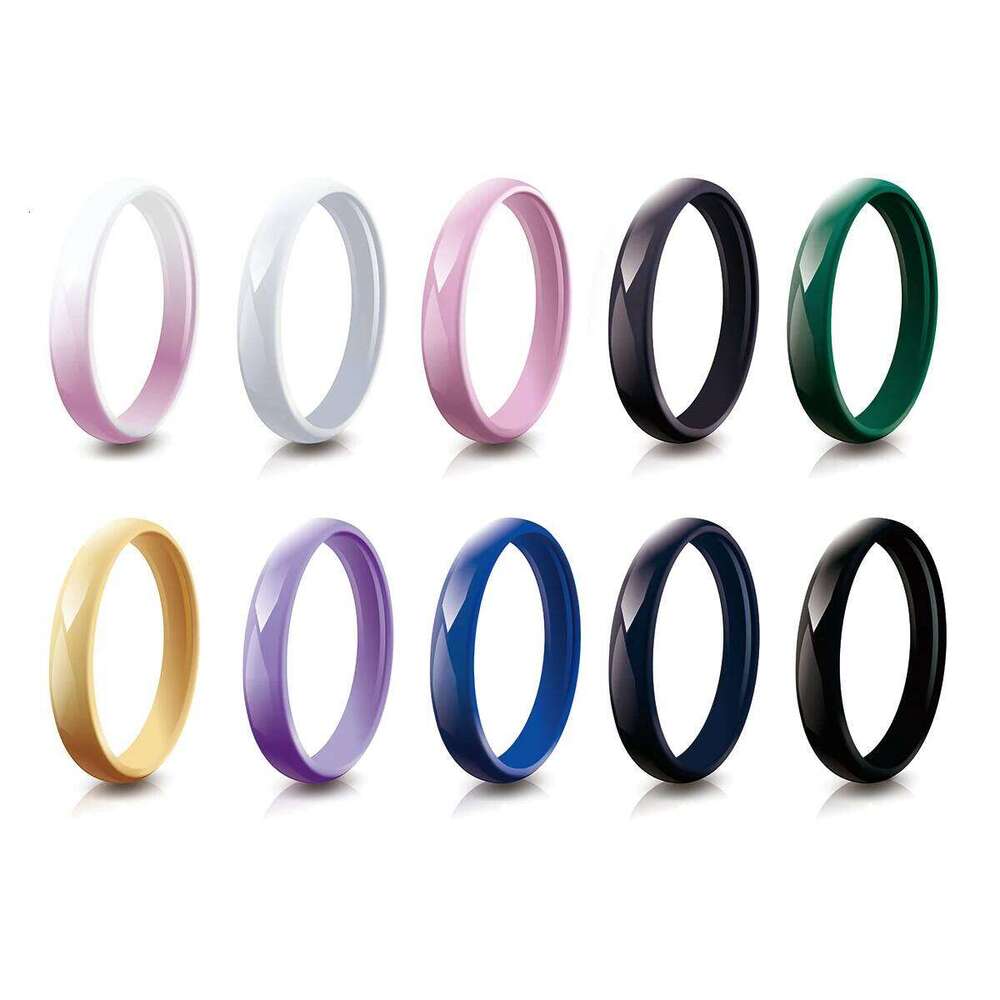 3mm Wide Ceramic Ring for Women Men Wedding Band Unisex Couples Jewelry Gift H260312