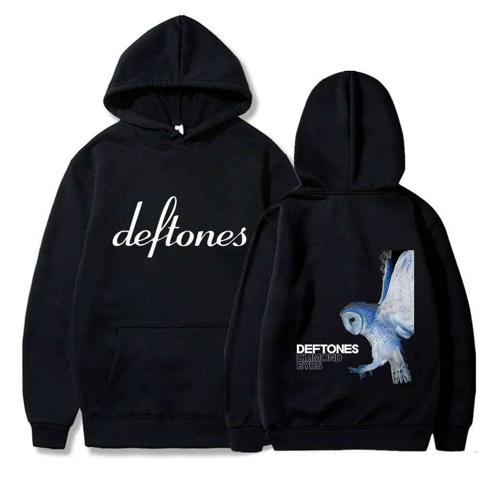 Deftones Autumn Winter Casual Loose O-Neck Long Sleeve Hoodie Men Women Fashionable Warm Sweatshirts Unisex Z260315