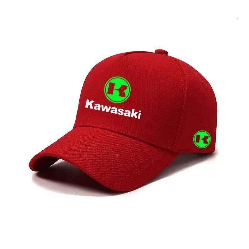 Kawasaki baseball caps, fashionable men's and women's outdoor sun hats, summer fashion hats Z260314