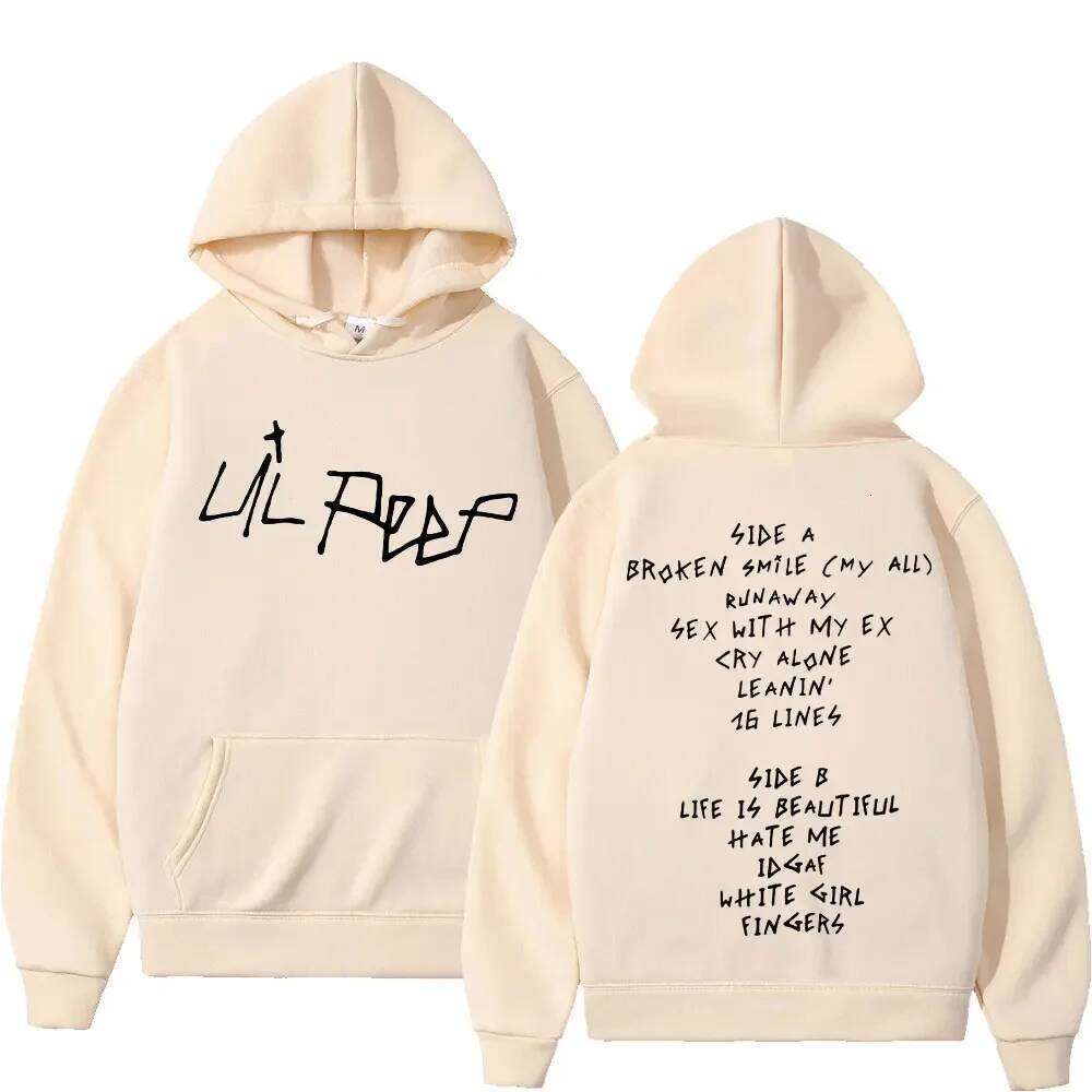 Pop rapper Lil Peep prints fashionable pullover, casual hip-hop men women, warm hoodie for autumn and winter Z260314
