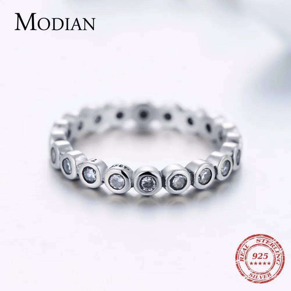 Top Quality Luxury Original Real Solid 925 Sterling Silver Starshine Finger Ring Authentic Jewelry For Women Wedding Gift H260312