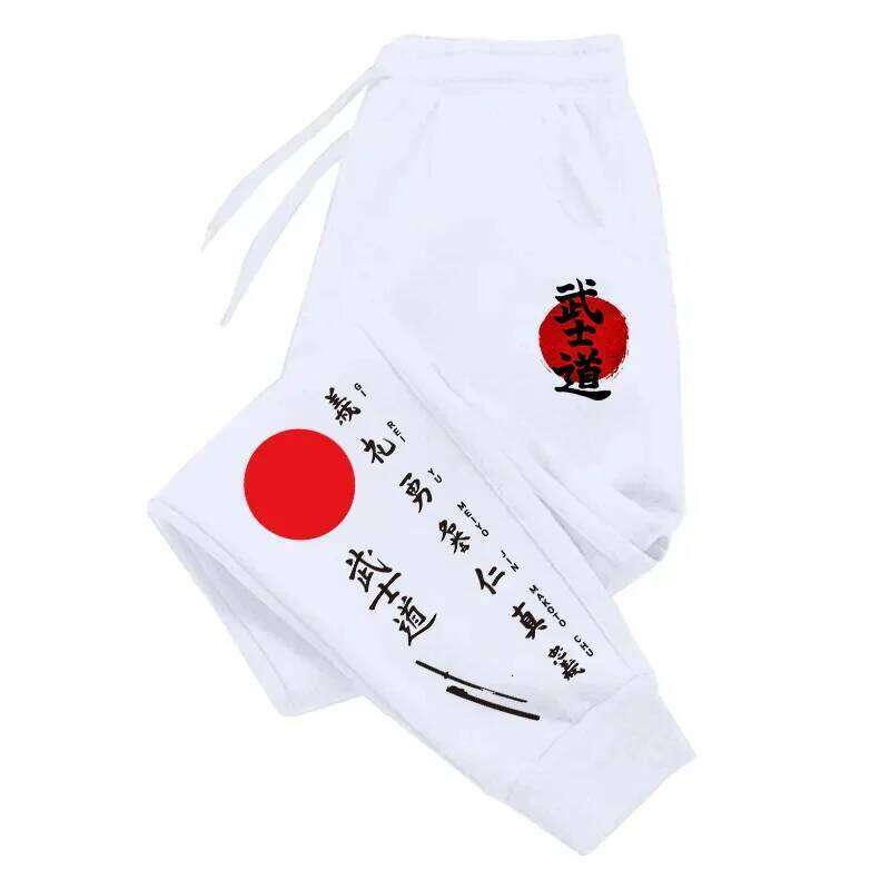 Bushido Printed Sweatpants All Season Male Daily Casual Sports Jogging Pants 2025 Japanese Harajuku Style Trousers Men's Clothes Z260315