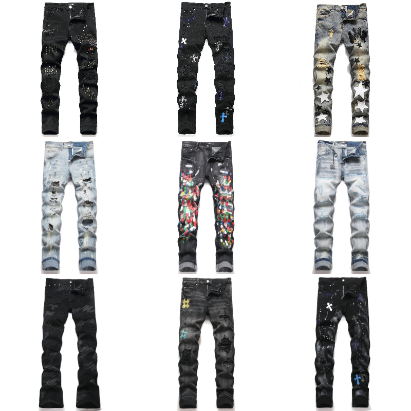 amirijenas jeans Designer Jeans for Mens Luxury Brand Retro Washed Streetwear Denim Pants High Quality Oversize Jean Trousers amirirjeansly