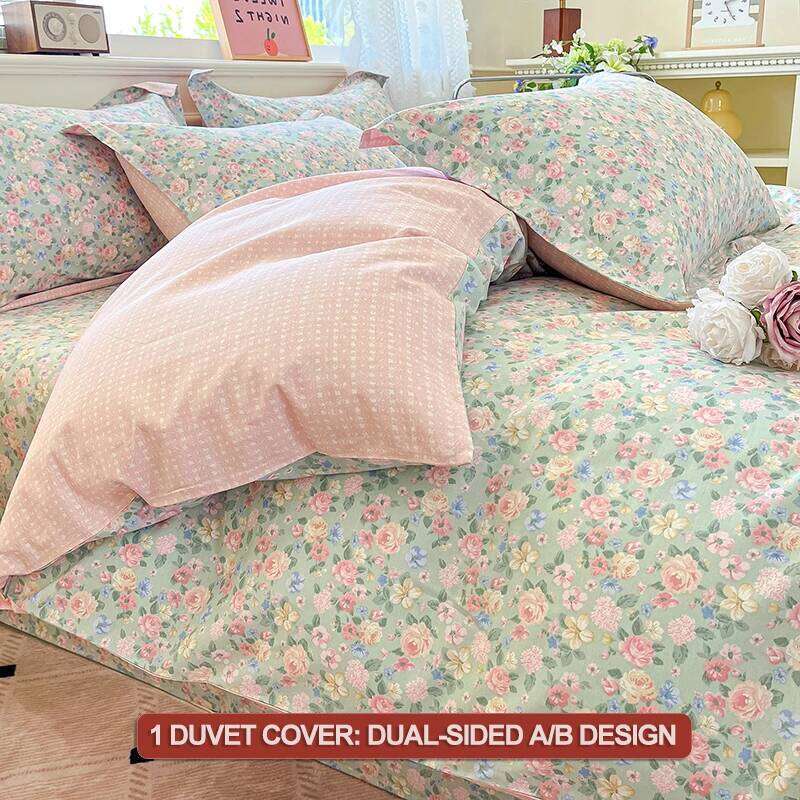 100% Cotton 3pcs - Wrinkle Resistant & Breathable | 1 Duvet Cover 2 Pillowcases, Comfort Bedding Set H260312 - view 5