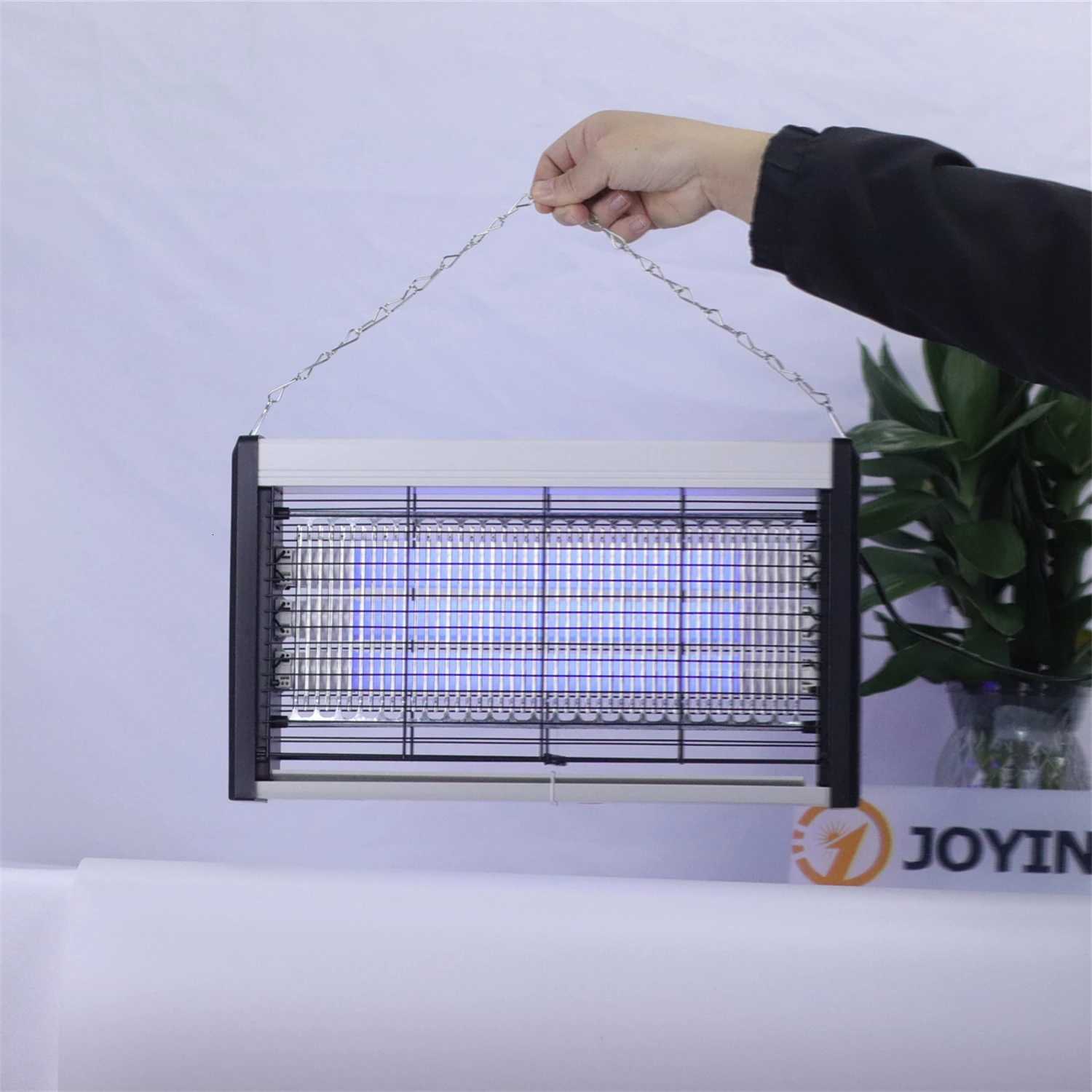 JOYINLED Indoor 3-Tube Mosquito Killer Light Sleek Wall Mount Bug Zapper Lamp with Blue Light for Bedroom Living Room Kitchen H260313