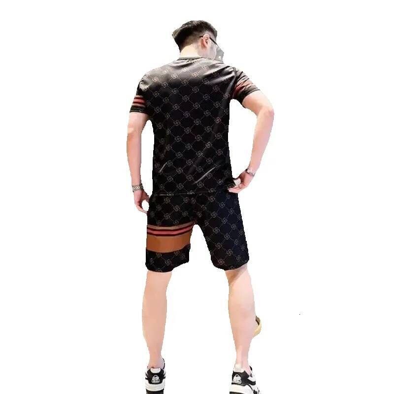 Men's Tracksuits New Designer Clothing Casual Suit For Men Summer Fashion Loose Oversized Trendy And Fashionable Luxury Short Style Daily Outfit 