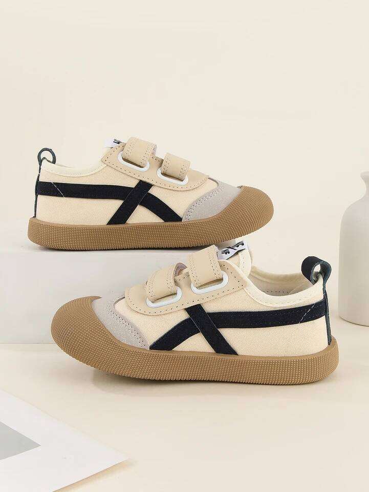 Spring and Autumn New Korean version of indoor girls canvas soft-soled baby toddler children's shoes 26Y0313