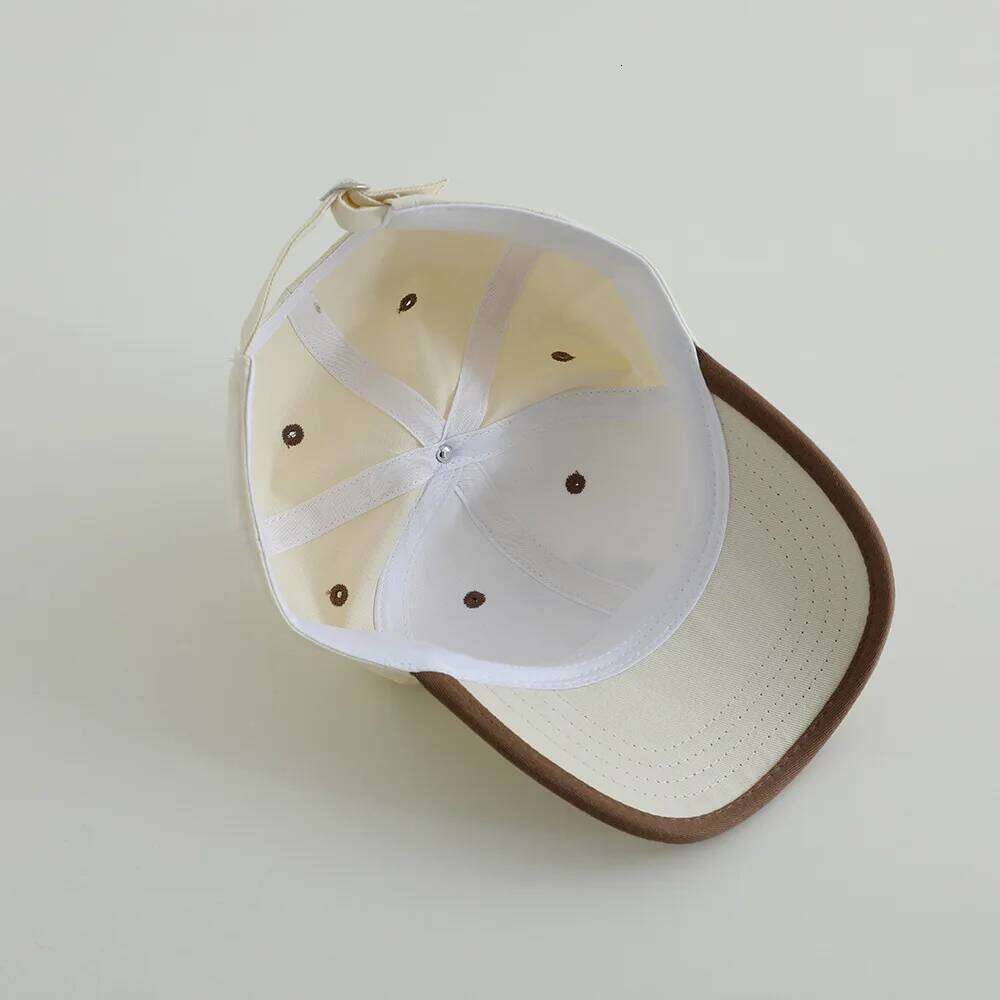 Children Baseball 52-54cm Cotton Spring Summer Cap for Kids Girl Boy Sun Hats Cute Bear Label Z260313