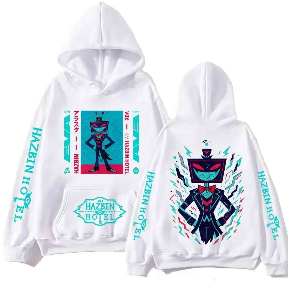 Hazbin Hotel 3V Manga Printed Hoodies Men Women Clothing 2025 Trendy Sweatshirts Long Sleeves Fleece Loose Hooded Pullover Z260314