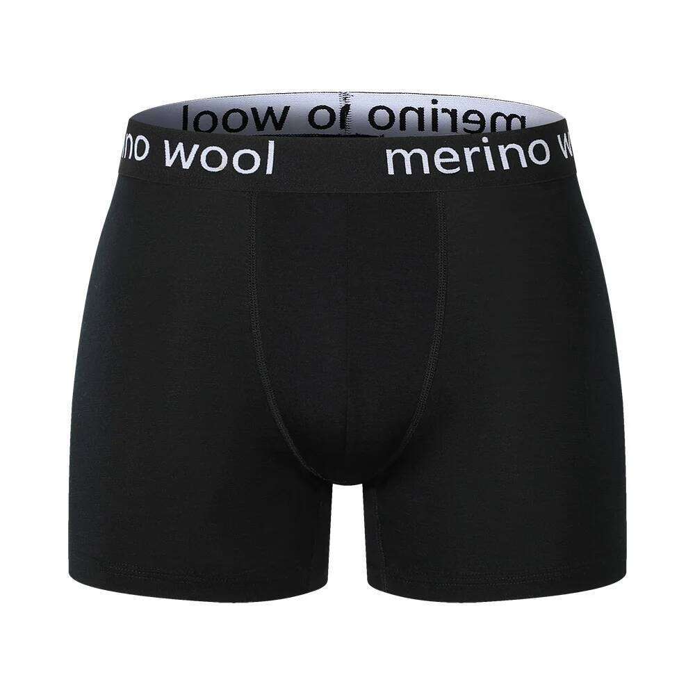 100% Briefs Mens Merino Wool Underwear Boxer Shorts Everyday Soft Breathable Anti-Odor Sports Fitness Boxers