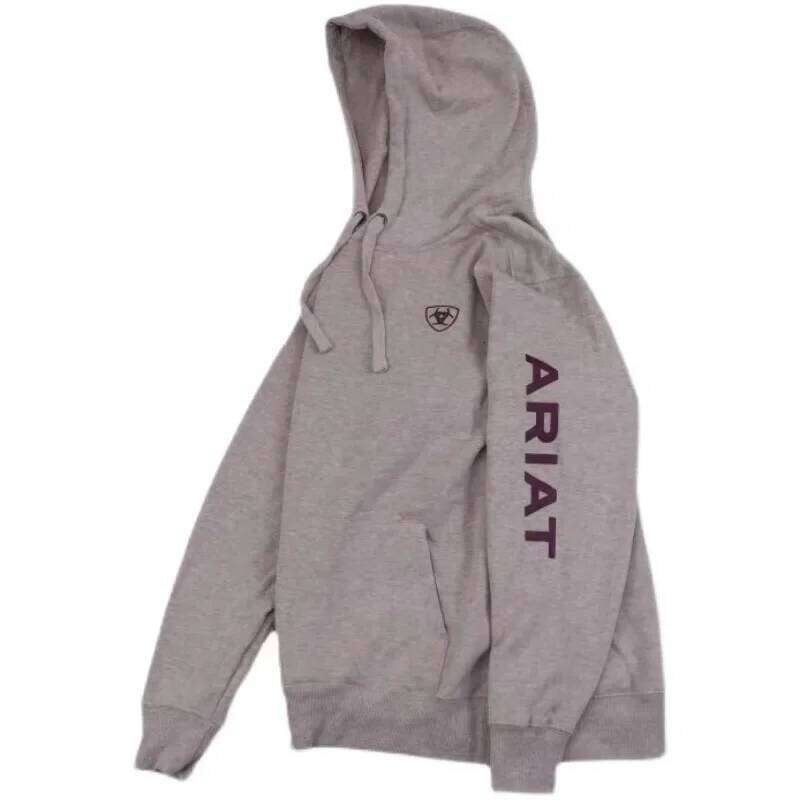 Men's Crew Neck Printed Hoodie Trendy Sportswear Outdoor Sports Cotton Top Autumn and Winter Streetwear Z260314