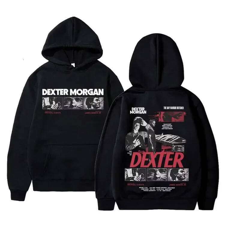 Dexter MorganRetro Men Women High-Quality Streetwear Harajuku StyleTV Series Fans Fashionable Fleece Insulation Hoodie Z260314