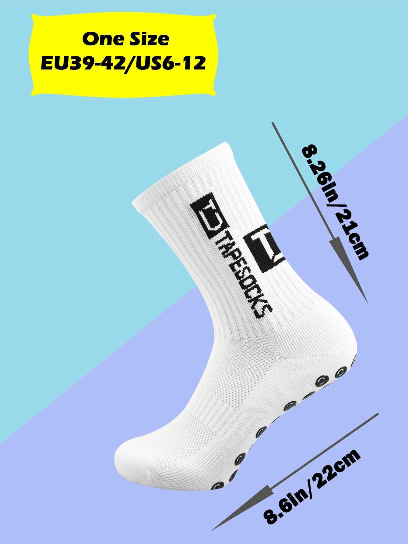 6 Pairs of football socks sports socks mens mid-calf socks silicone non-slip dot socks basketball yoga socks D260313