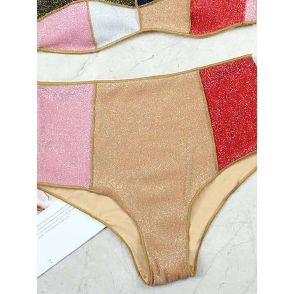 UETEEY 2025 New Summer Swimwear Bikinis Sexy High Waist 2 Piece Set for Women Split Beach Vacation Bikini Swimsuit Y260303