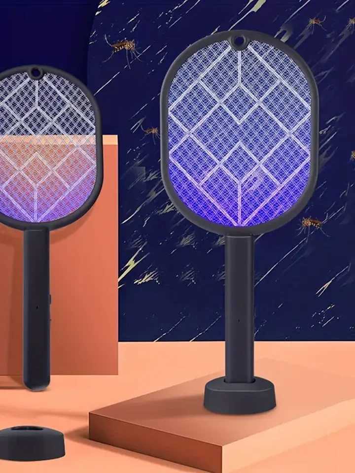 USB rechargeable electric mosquito swatter household mosquito killer lamp two in one mosquito repellent artifact fly swatter pow H260313