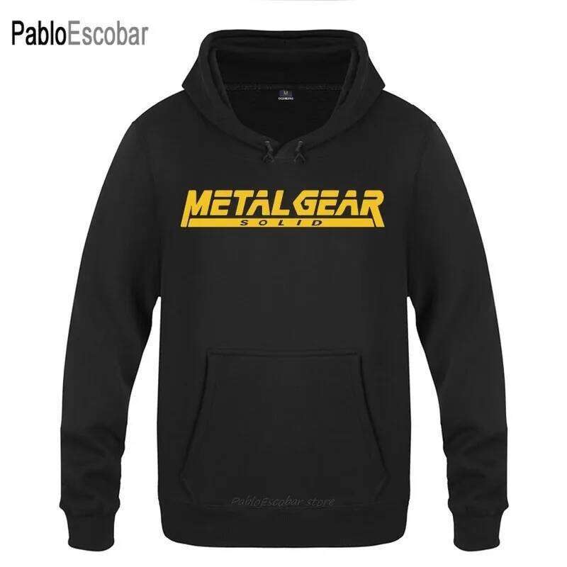 2024 ne top business fashion Versatile Trendy MGS Metal Gear Solid Letter Hoodies Men Men's Pullover Fleece Hooded Sweatshirts Z260314