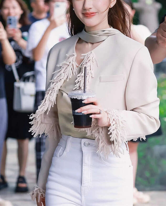 2026 spring and summer socialite style European and American trendy brand fashion designer versatile inventory women's short jacket