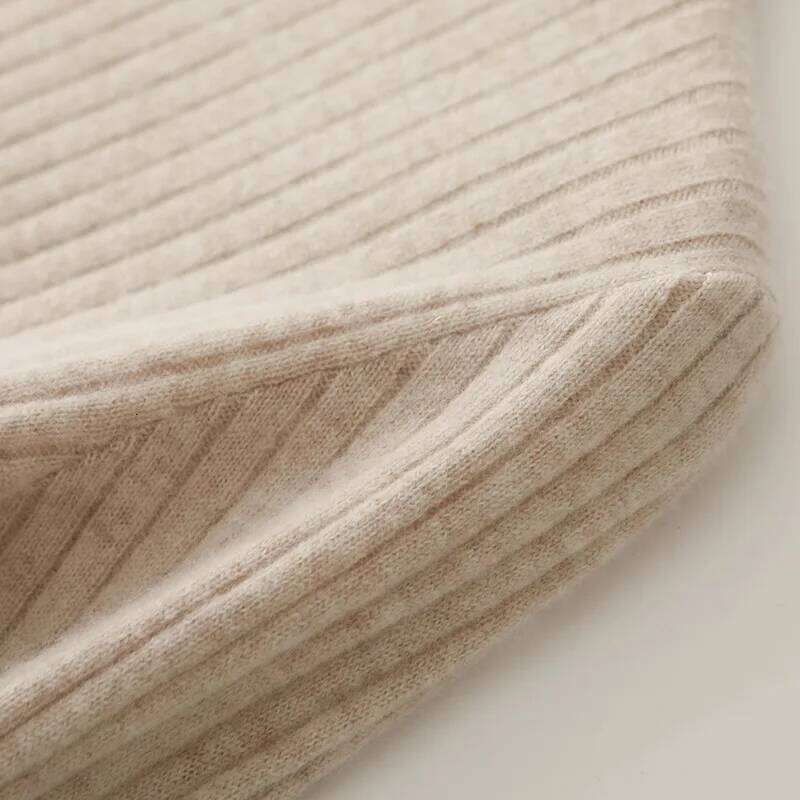 Autumn Winter Women 100% Merino Wool Half turtleneck Sleeve Warm Luxury Fashion Long Skirt Solid Color Knitted Dress Z260314