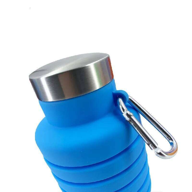 1pc Collapsible, Reusable BPA Free Silicone Foldable Bottles Portable Hiking Cup for Outdoor Mountaineering Tours Cocktail Tool Z260313